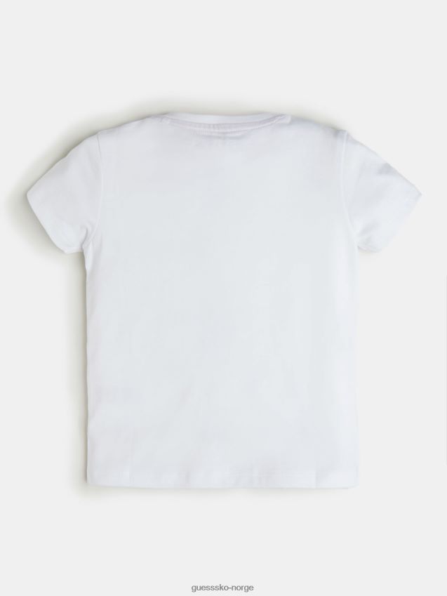 Guess hvit logo t-skjorte hvit unisex F0LJ802357