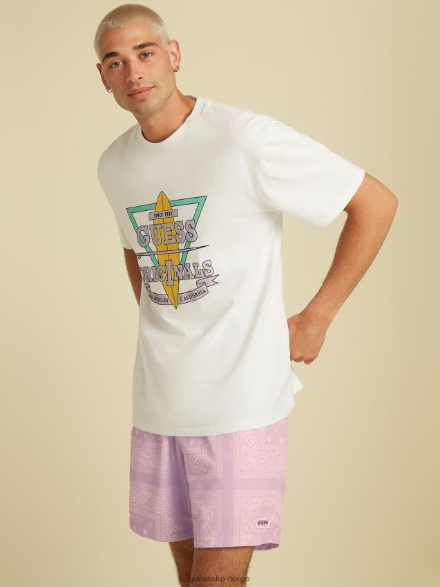 Guess logo foran t-skjorte hvit hvit unisex F0LJ80719