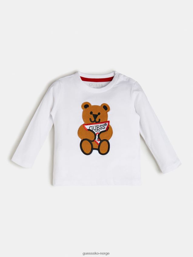 Guess logo t-skjorte hvit hvit unisex F0LJ802550