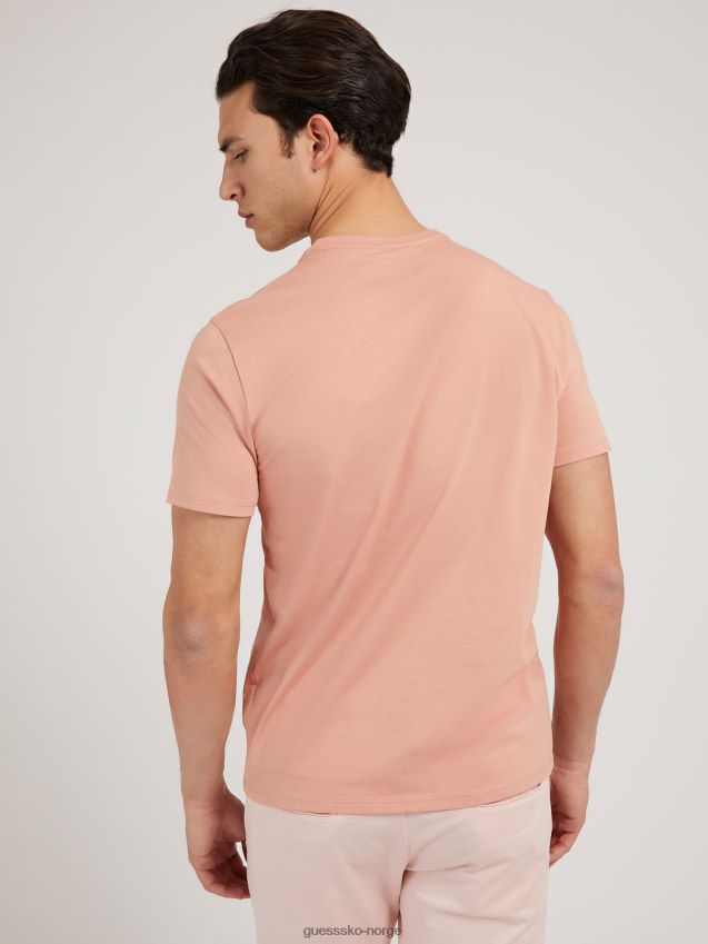 Guess rosa ton-i-ton logo t-skjorte rosa unisex F0LJ8061