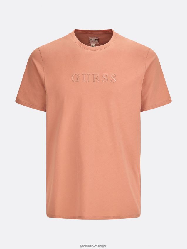 Guess rosa ton-i-ton logo t-skjorte rosa unisex F0LJ8061