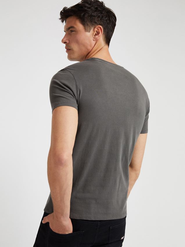 Guess svart multi-logo trekant t-skjorte svart multi unisex F0LJ80743