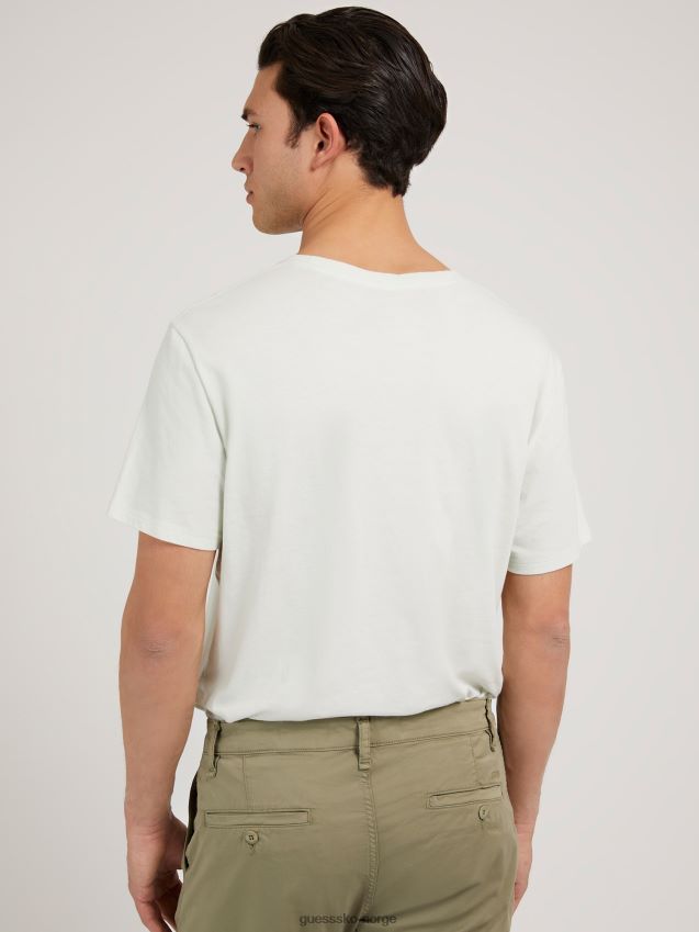 Guess ton-i-ton logo t-skjorte blå blå unisex F0LJ80584