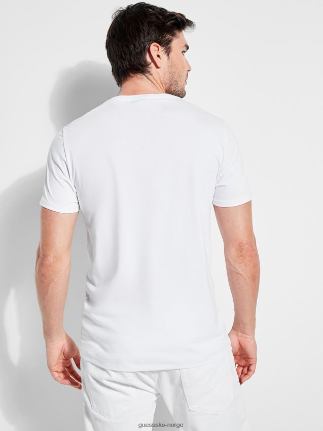 Guess ton-i-ton logo t-skjorte hvit hvit unisex F0LJ80642