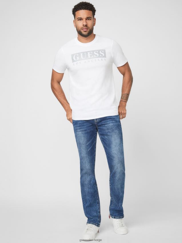 Guess greg logo t-skjorte ren hvit Ren hvit unisex F0LJ808544