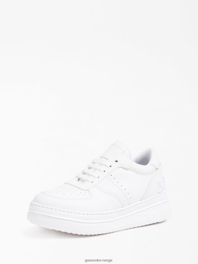 Guess alf joggesko med logo (27-34) hvit hvit unisex F0LJ802268