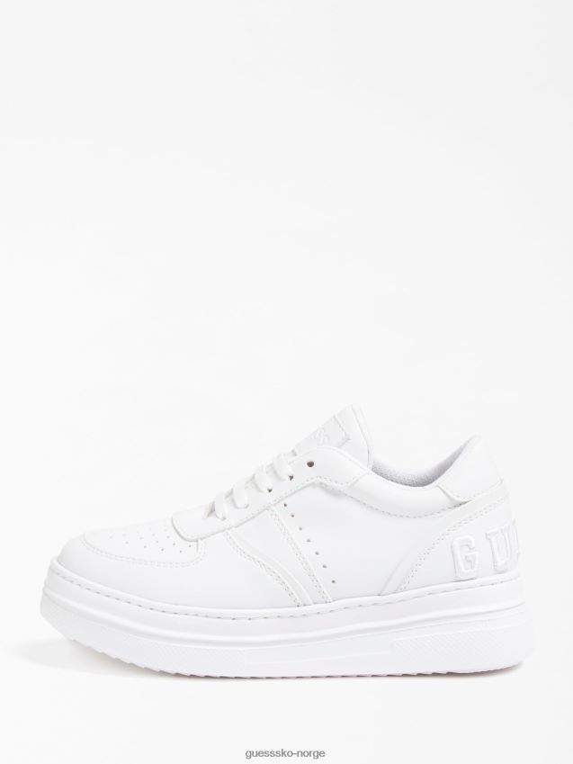 Guess alf joggesko med logo (27-34) hvit hvit unisex F0LJ802268