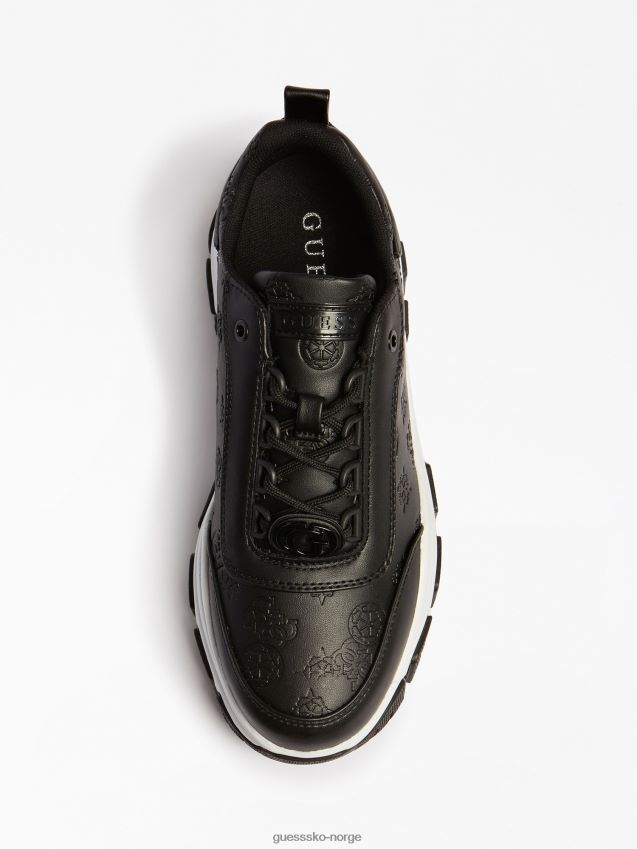 Guess bria 4g peony logo joggesko svart svart unisex F0LJ805530