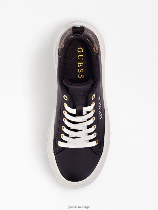 Guess brune eladie joggesko med gummisåle brun unisex F0LJ805504