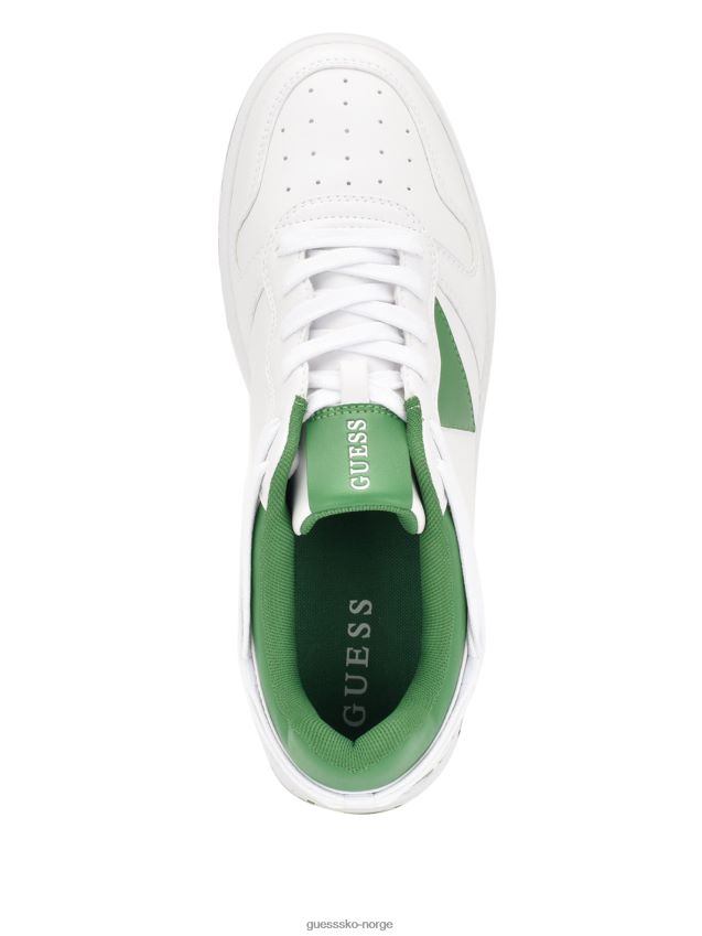 Guess fenik triangle lavtopp sneakers medium green 310 mellomgrønn 310 unisex F0LJ8011033