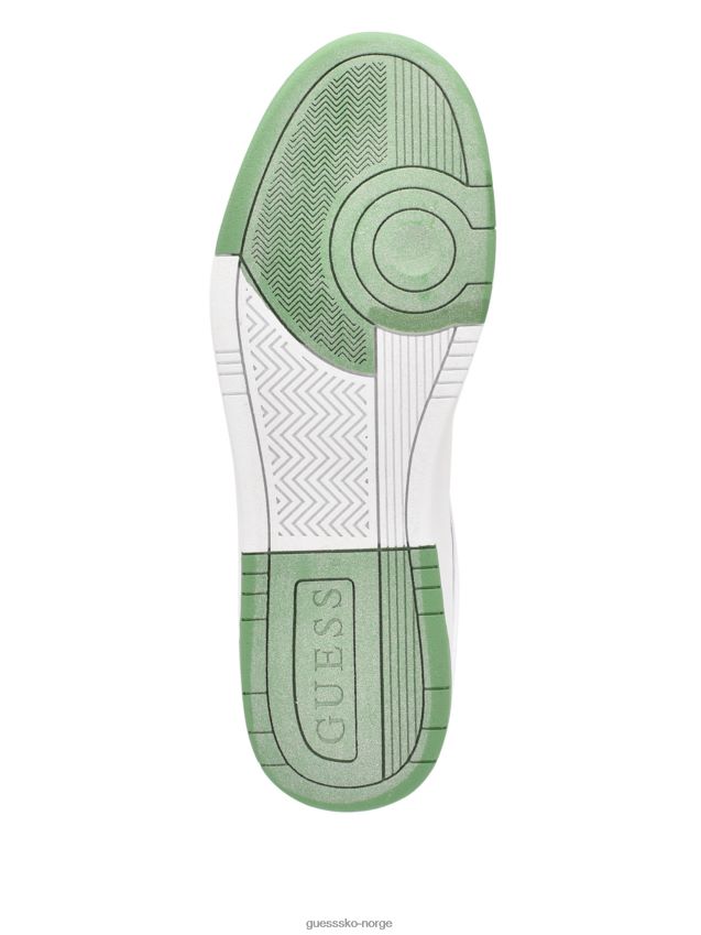 Guess fenik triangle lavtopp sneakers medium green 310 mellomgrønn 310 unisex F0LJ8011033