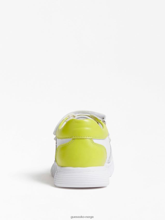 Guess løpesko i hvit lanseskinn (21-26) hvit unisex F0LJ802437