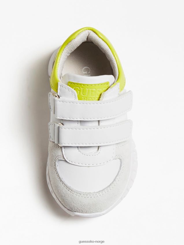 Guess løpesko i hvit lanseskinn (21-26) hvit unisex F0LJ802437