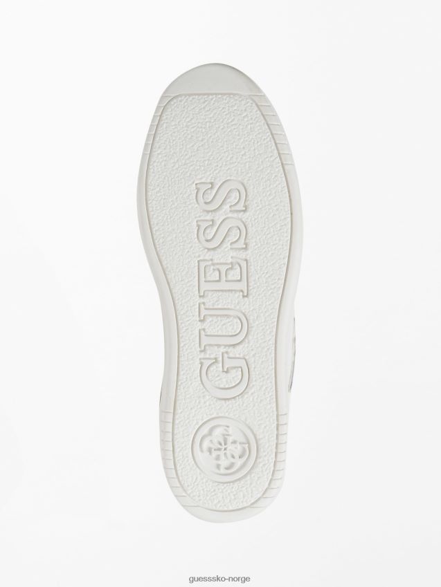 Guess sidny sneaker brun multi i ekte skinn brun multi unisex F0LJ805500
